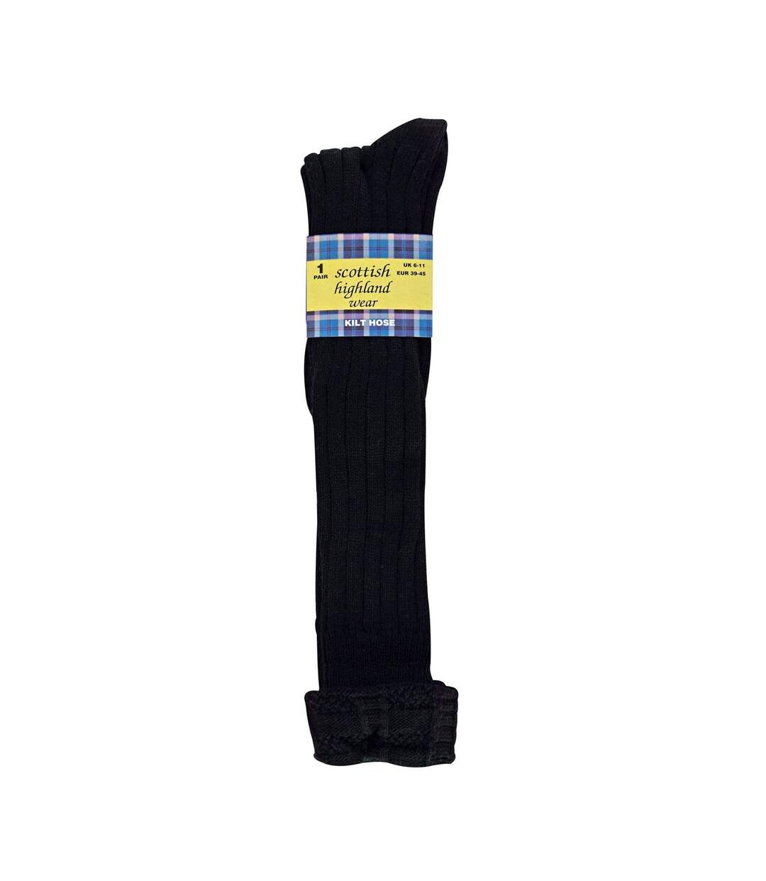 1 Pack Mens Wool Long Knee High Cream Kilt Socks-2