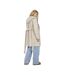 Womens/ladies Bari Belt Long Hooded Jacket Oat Marl Brave Soul-3