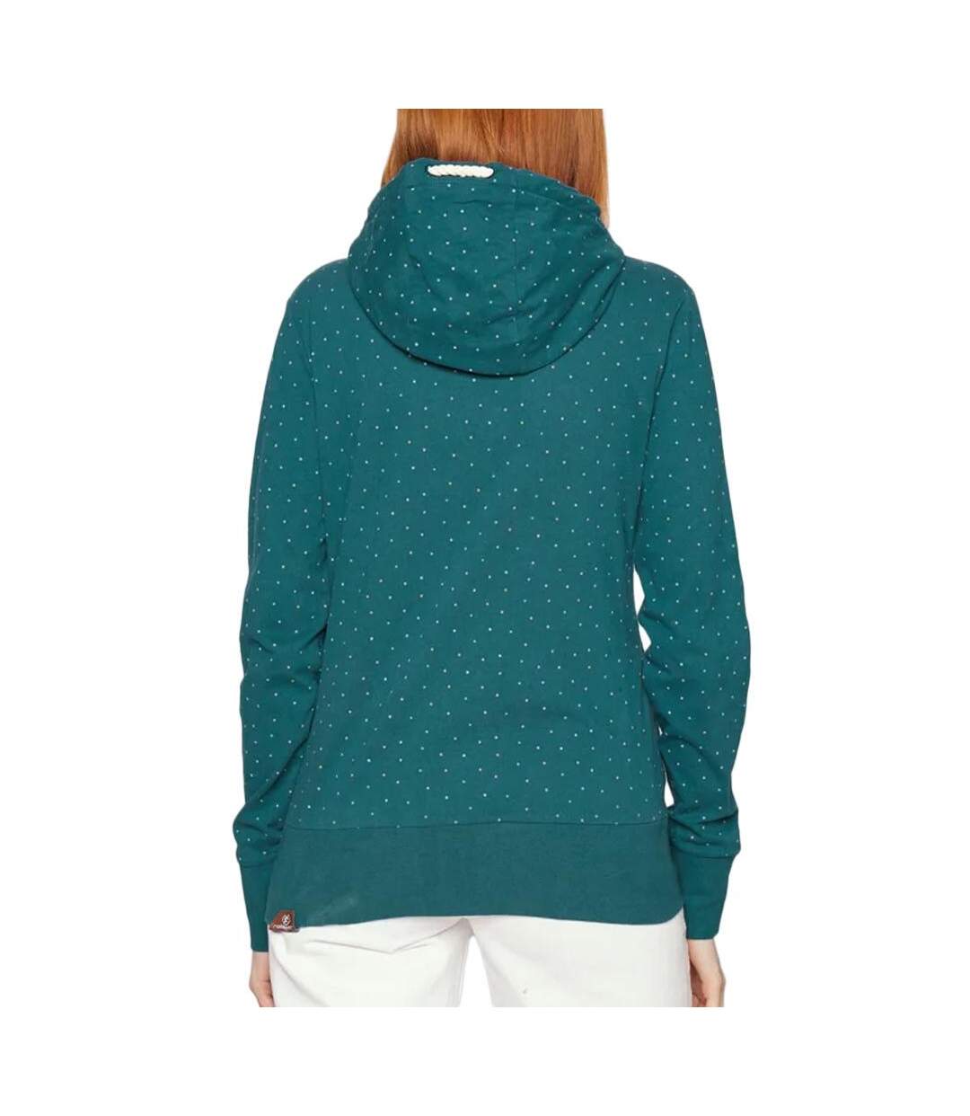 Sweat Zippé Vert Femme Ragwear Paya Dots - XXL-2