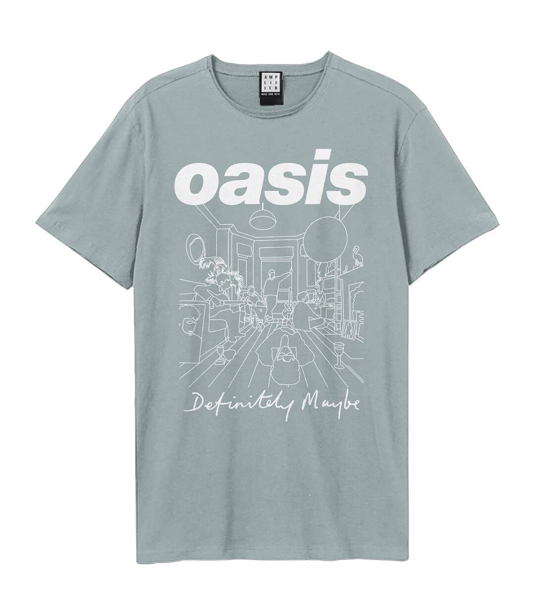 T-shirt definitely maybe adulte bleu Amplified