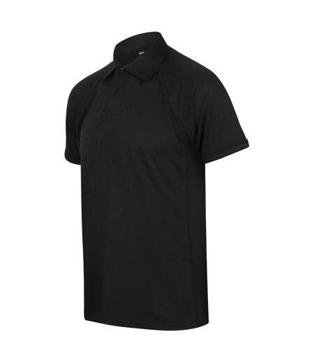 Finden & Hales Mens Piped Performance Sports Polo Shirt (Black/Black) - UTRW427