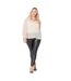 Blouse Motif/style À Pois Femme Crème Be You-1