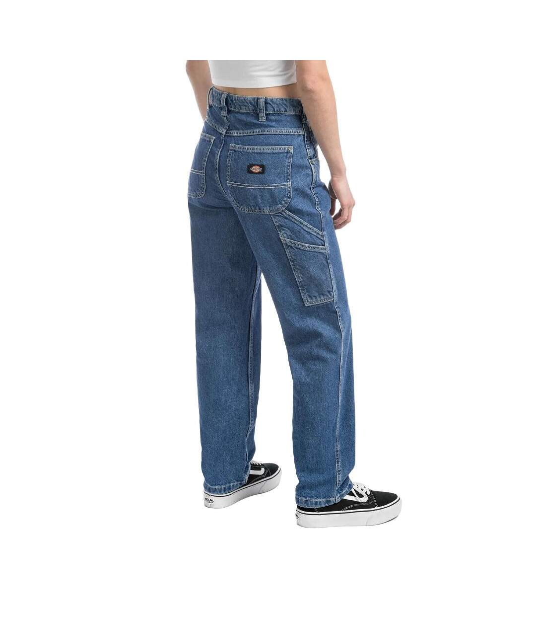 Jean droit bleu femme dickies ellendale-2