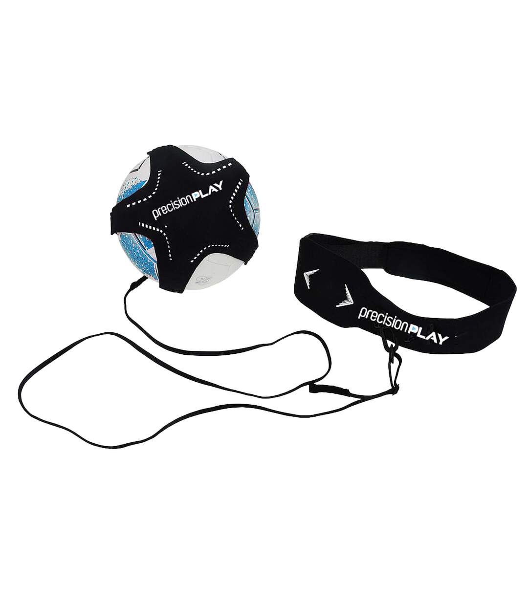 Ensemble D'entraînement De Foot Solo Kick Skills Taille Unique Noir Bleu Blanc PrecisionPLAY-1