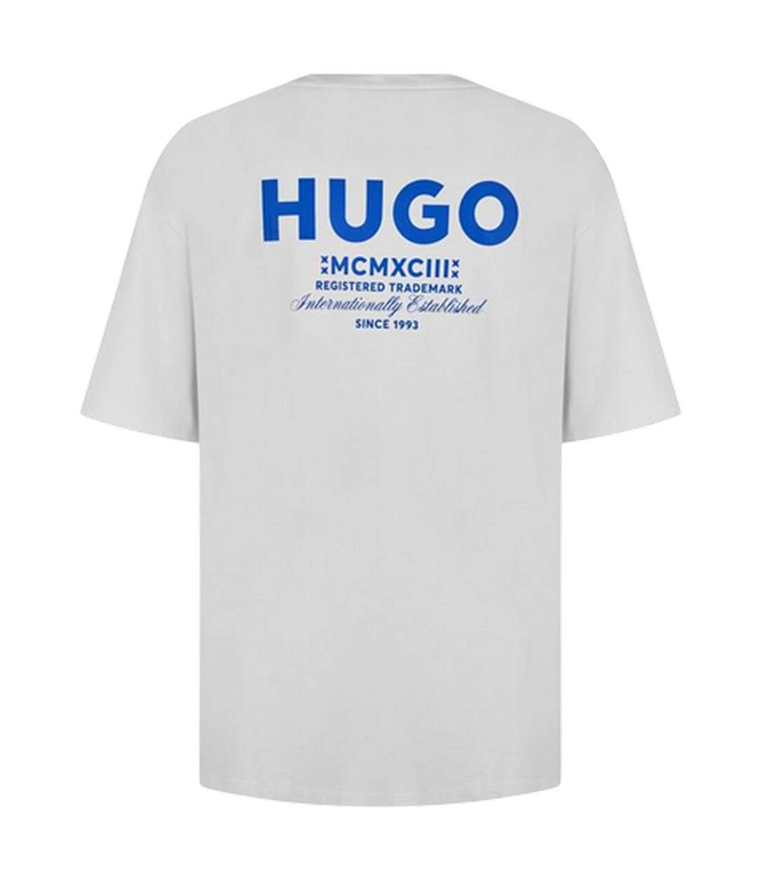 T-shirt Motif/style Imprimé Au Dos Mcmxciii Homme Blanc Bleu Hugo-3