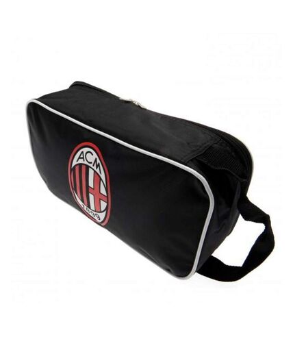 AC Milan Printed Foil Boot Bag (Black) (One Size)