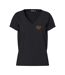 T-Shirt noir femme pieces pcoda-1
