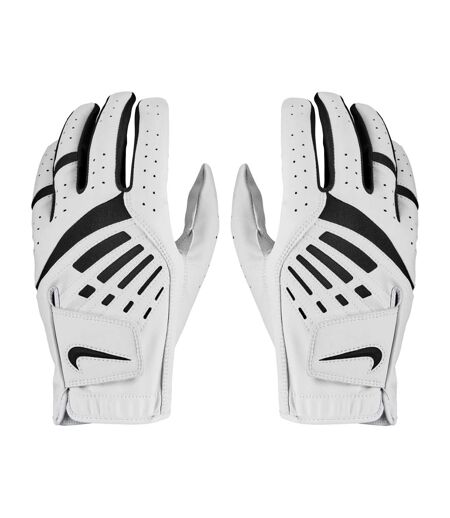 Nike Dura Feel IX Leather 2020 Left Hand Golf Glove (White/Black)