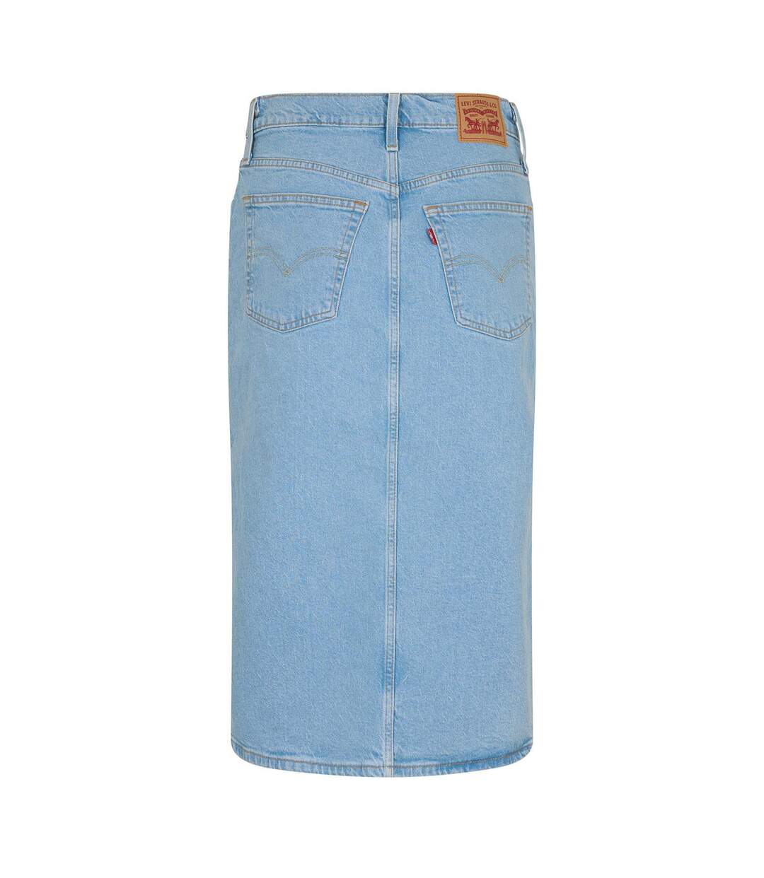Jupe Mi-longue Femme Bleu Gris Clair Levis-2