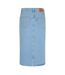 Jupe Mi-longue Femme Bleu Gris Clair Levis-2
