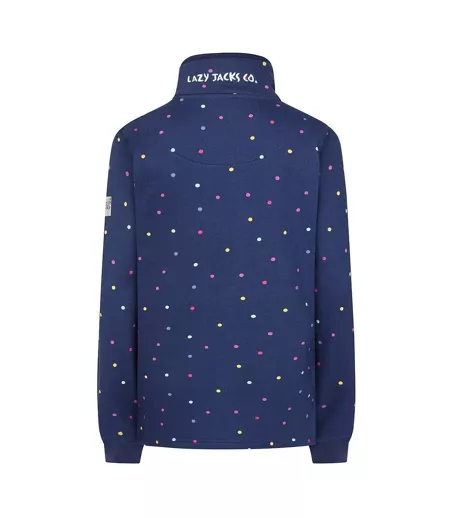 Sweat Motif/style À Pois Femme Lilas Foncé Lazy Jacks