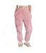 Unisex adult fluffy fleece jogging bottoms blush pink Brand Lab-2