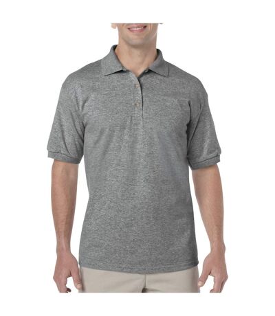 Mens Dryblend Polo Shirt Graphite Heather Gildan