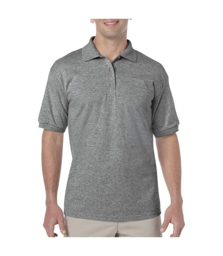 Mens Dryblend Polo Shirt Graphite Heather Gildan