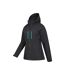 Womens/ladies rainforest ii extreme waterproof jacket jet black Mountain Warehouse