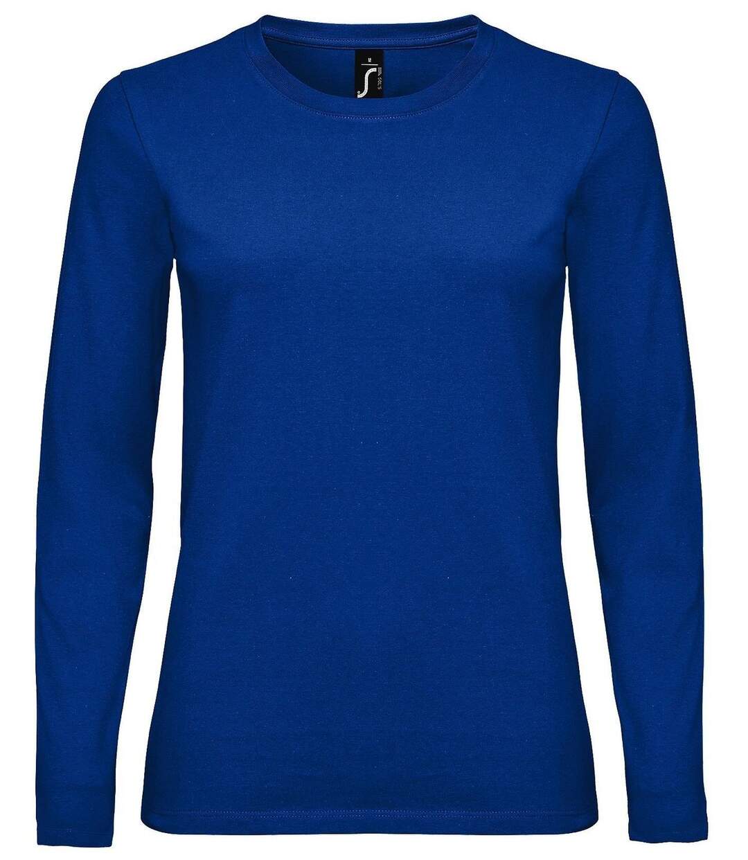 T-shirt manches longues pour femme - 02075 - bleu roi-2