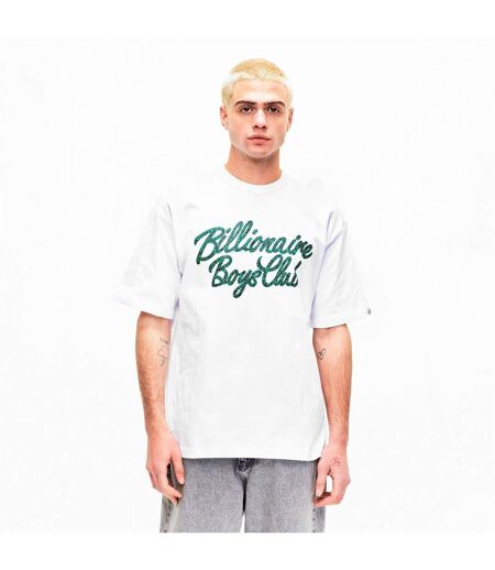 Mens Script Oversized T-shirt White Billionaire Boys Club