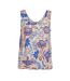Débardeur  bleu/beige à fleurs femme vero moda menny-1