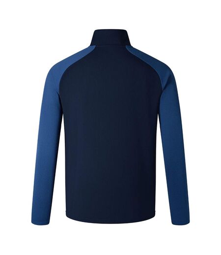 Mens Elite Single Layer Quarter Zip Base Layer Top Navy True Navy Marl Canterbury