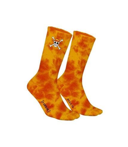 ONE PIECE Chaussettes Homme Coton TYELUF Orange CAPSLAB