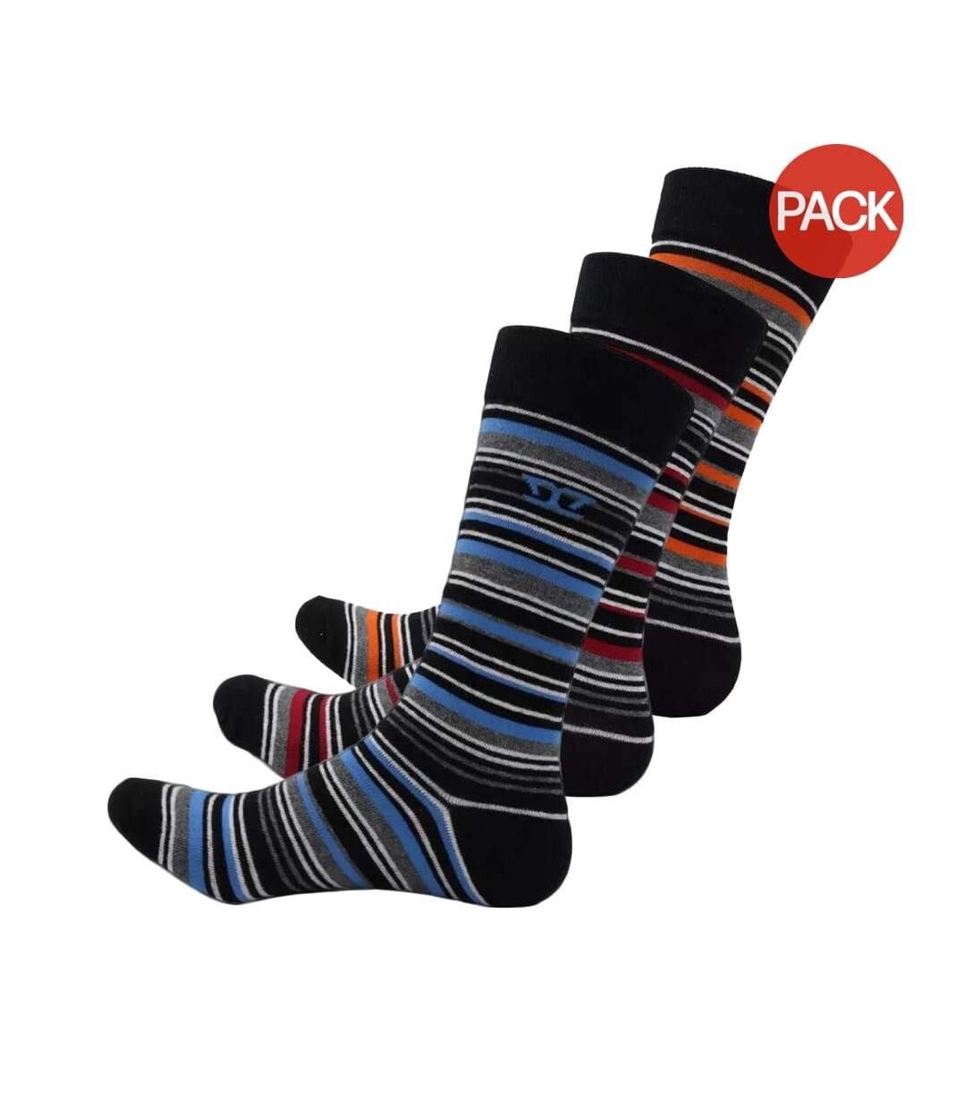 Chaussettes d555 roxton homme rouge / orange / bleu Duke