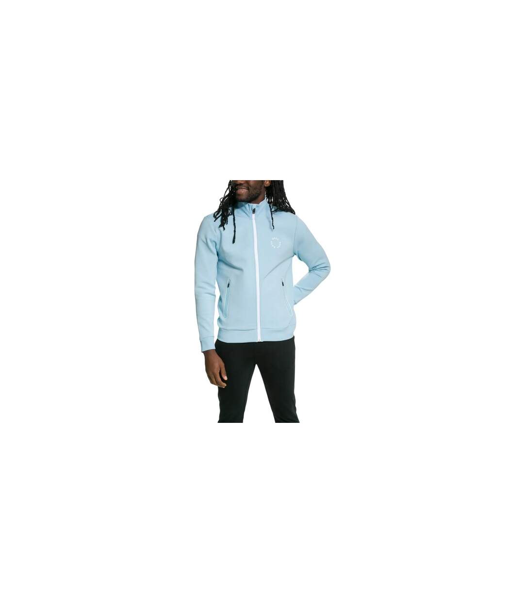 Mens Skaz Logo Regular Sweatshirt Pastel Blue Boss-1