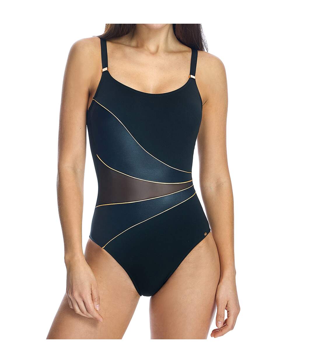 Women's round neckline swimsuit W241781-2