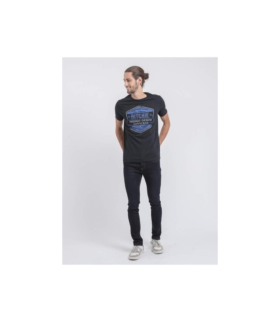 T-shirt col rond pur coton JAGNY-4