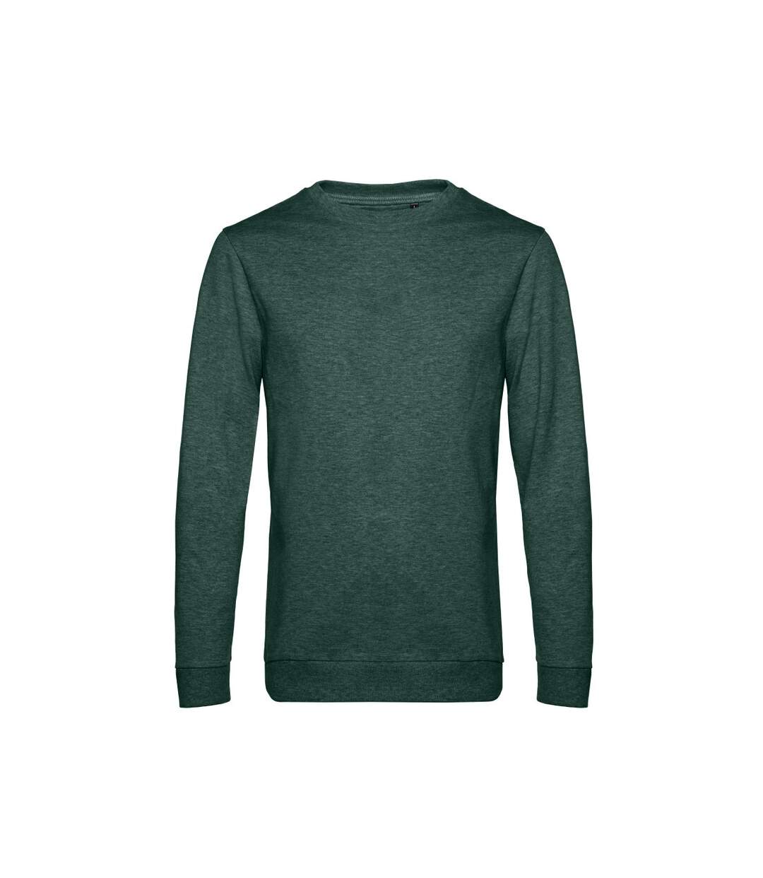 B&C Mens Set In Sweatshirt (Heather Dark Graen)