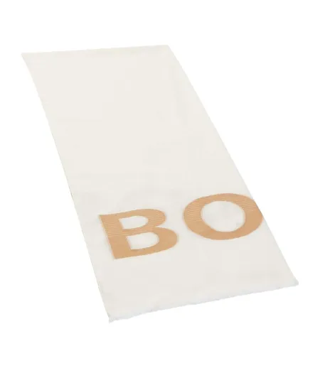Écharpe Motif/style Oblongue Adulte Taille Unique Blanc Boss