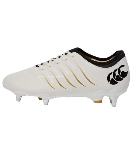 Unisex Adult Phoenix 2.0 Pro Leather Soft Ground Rugby Boots Snow White Canterbury