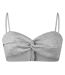 Haut Tube Motif/style Paillettes Femme Argenté Off White-1