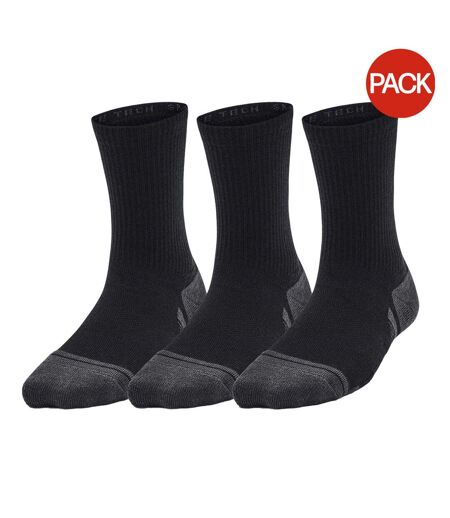Pack Of 3  Unisex Adult Logo Crew Socks  Black Under Armour