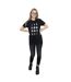 Disney Womens/Ladies Nightmare Before Christmas Jack Moon Cotton Boyfriend T-Shirt (Noir) - UTBI41479-4
