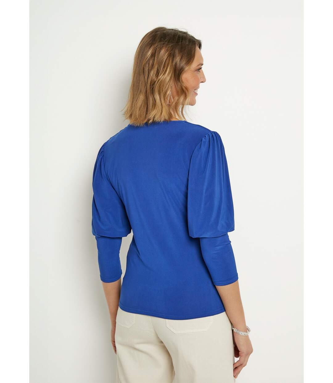 Tunique stretch décolleté carré manches 3/4-2