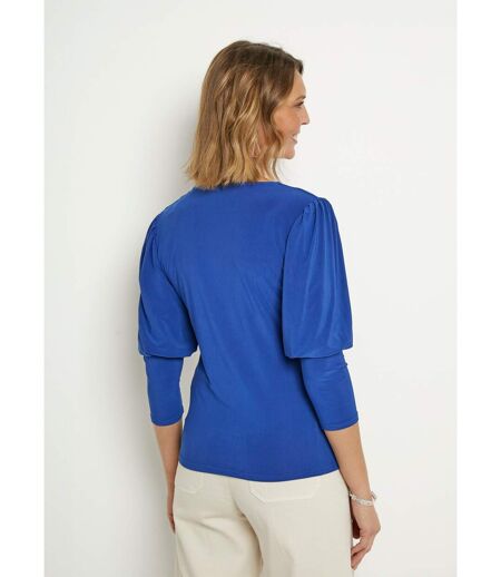 Tunique stretch décolleté carré manches 3/4