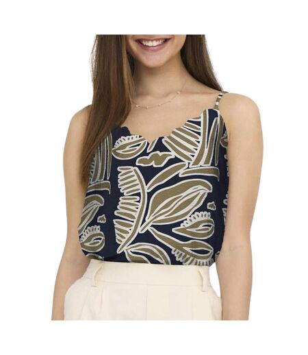 Top marine/kaki femme jdy troya