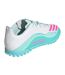 Childrens/kids F50 Lionel Messi Astro Turf Trainers White Pink Blue Adidas-2