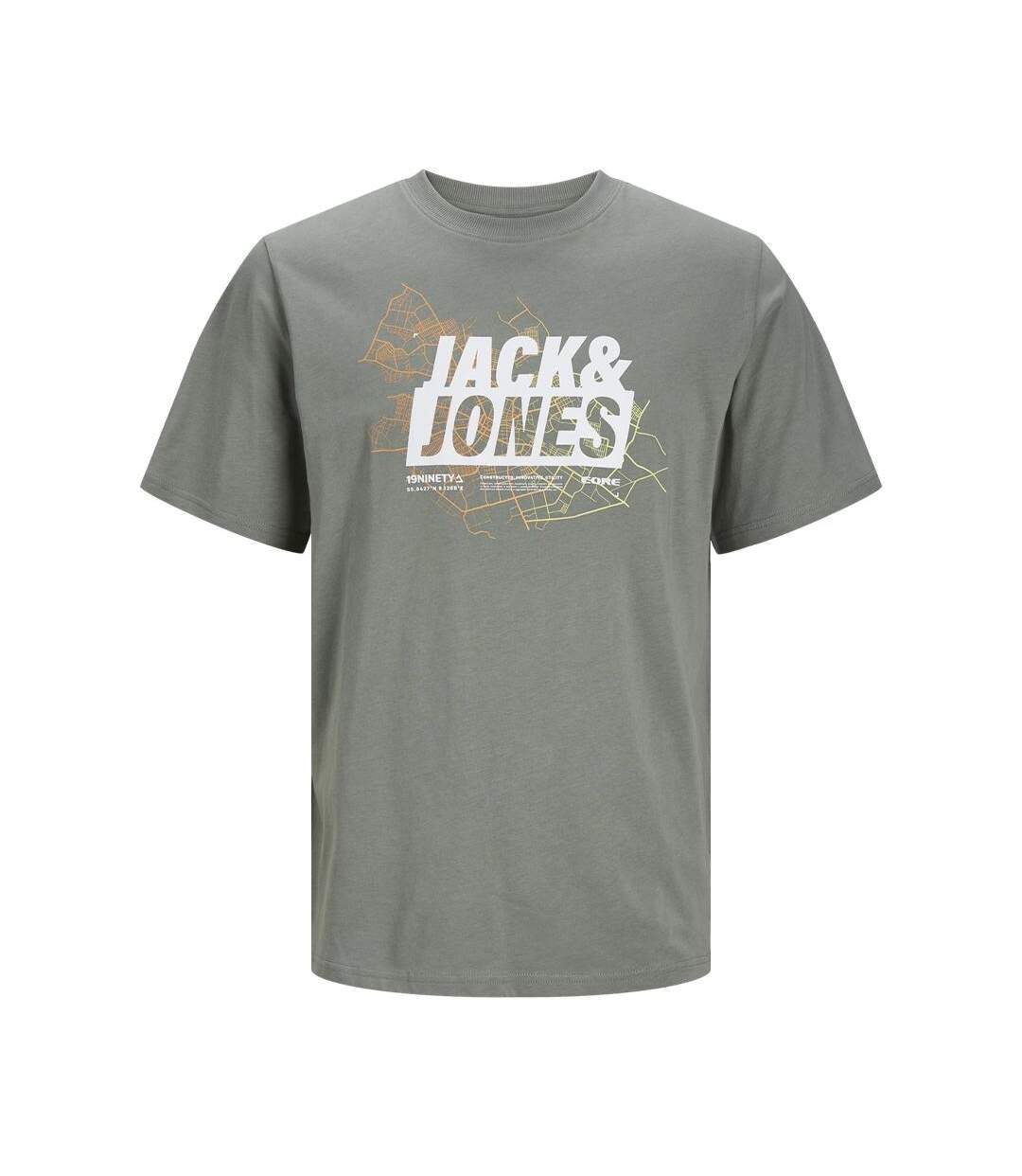 T-shirt Vert Homme Jack & Jones Agave - L-1