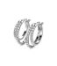 Boucles d'oreilles Duo Circlet, Cristal d'Autriche-4