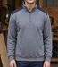 CHALLENGER PIERRO1 — Sweat molleton col camionneur zippé gris : chaleur et résistance optimale-1