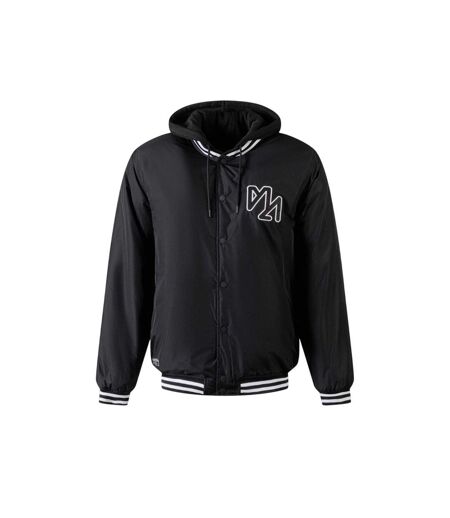 Veste Baseball Motif/style Rayures Contrastées Homme Noir Minoti