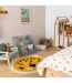 Tapis Déco Enfant Léopard 90cm Ocre-3