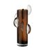 Vase Design en Verre Steggy 37cm Marron-1