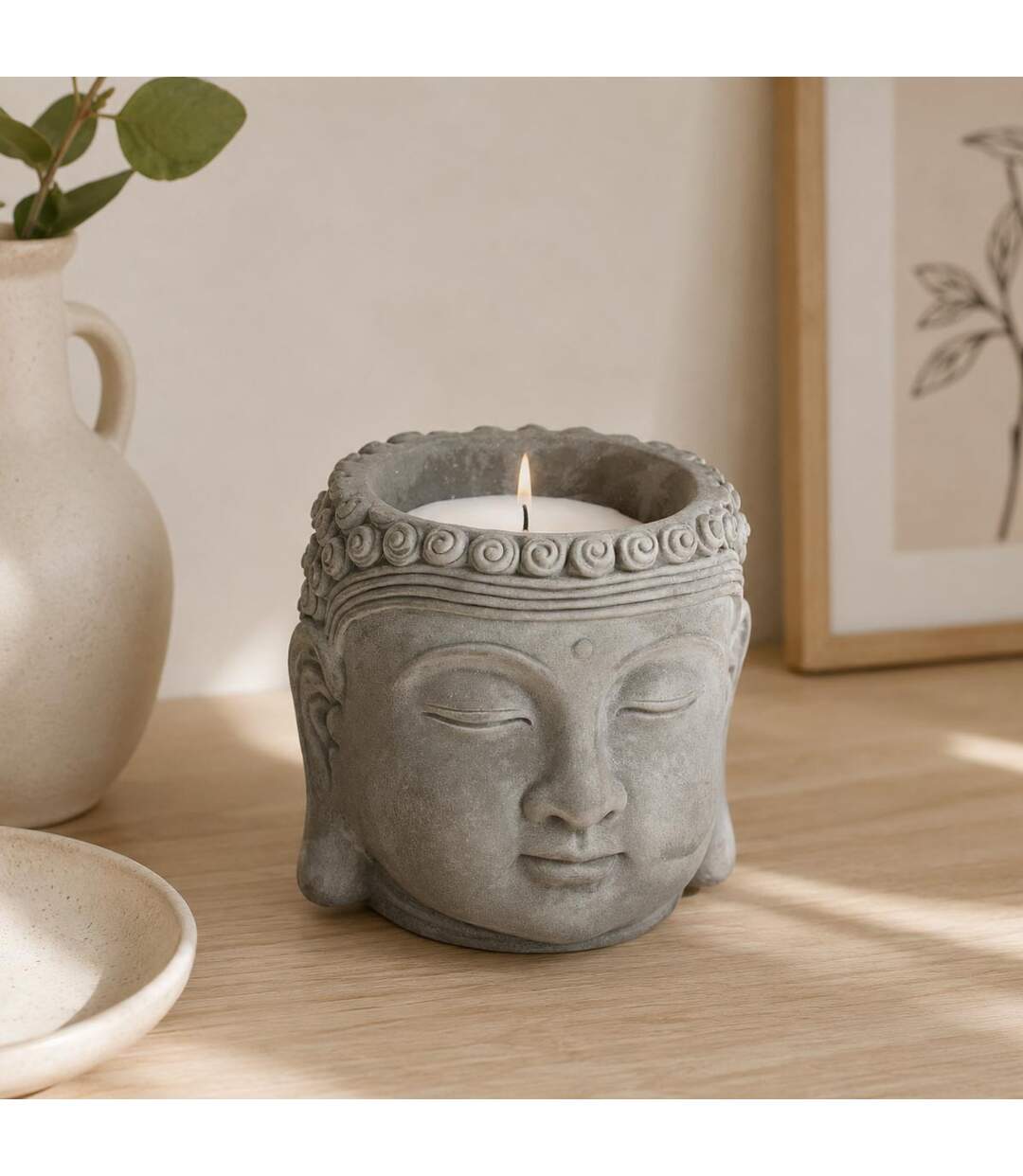 Bougie Parfumée Bouddha 190g Citronnelle-2