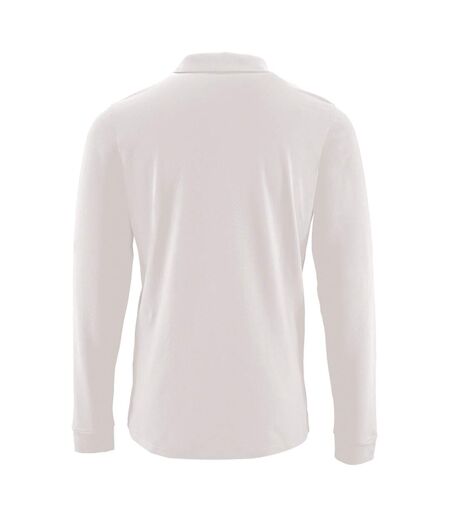 Polo manches longues perfect homme blanc SOLS