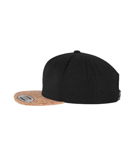 Flexfit Cork Snapback Cap (Black)