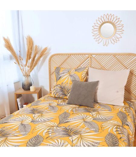 Parure de lit Adelanto - Microfibre 72 g/m² - 220 x 240 cm - Jaune