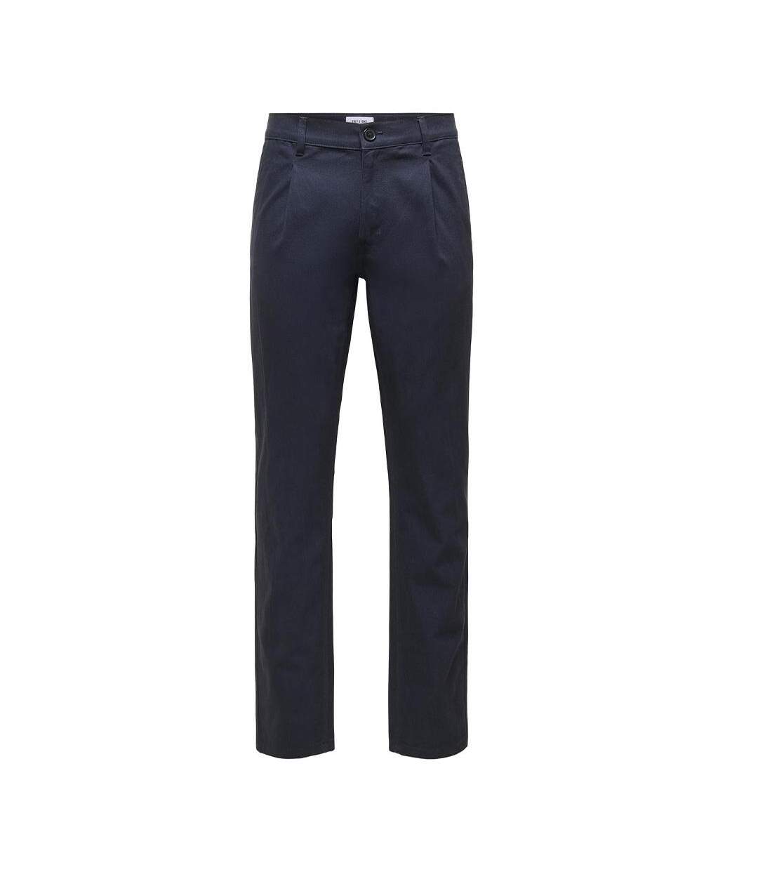 Pantalon fluide marine homme only & sons bologna-1