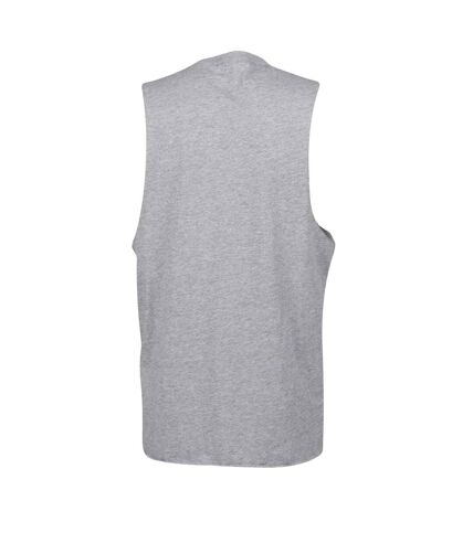 Skinnifit Mens High Neck Slash Armhole Vest (Heather Grey) - UTRW4739